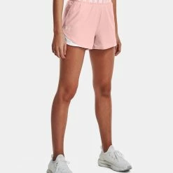 Flash Sale 💯 Under Armour 👩 Women's Play Up Short 3.0 🔥 -Charles River Apparel shop 3.0 light pink 03116.1655305274
