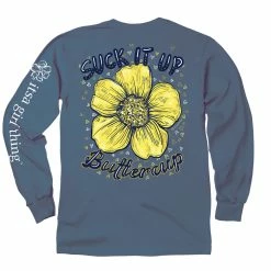 Flash Sale ⭐ It's A Girl Thing 👩 Women's Buttercup Flower Long Sleeve T-Shirt 🛒