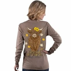Top 10 ✨ Simply Southern 👩 Women's Long Sleeve Highland T-Shirt 😀 -Charles River Apparel shop LS HIGHLAND ARMY 54095 77808.1667329676