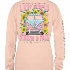 Best Pirce 🛒 Simply Southern 👩 Women's Long Sleeve Livinsimply T-Shirt ⌛