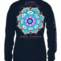 Buy 😍 Simply Southern 👩 Women's Walk By Faith Long Sleeve T-Shirt 😀