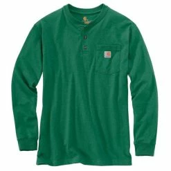 Cheap 😉 Carhartt Long Sleeve Henley T-Shirt 👏 -Charles River Apparel shop NORTH WOODS 43748.1666193268