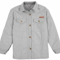 Best Pirce 🌟 Simply Southern Sweater Shacket Jacket 🤩 -Charles River Apparel shop PP 0322 SHERPASHACKET SLDGRAY 460x 97445.1667320174