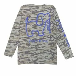 Buy 🔥 Puppie Love Long Sleeve Grey Camo Logo Pup 🎉