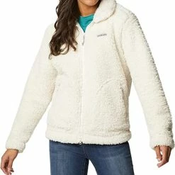 New ❤️ Columbia Sportswear Columbia 👩 Women's Winter Pass Sherpa Full Zip Fleece Jacket ✨ -Charles River Apparel shop chalk1 07342.1663774323