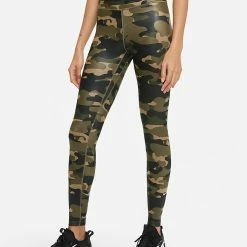 Best Sale ✔️ Nike Dri-Fit One 👩 Women's Mid-Rise Camo Leggings 😀