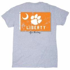 Cheap 👏 Palmetto 👚 Shirt Co. Clemson Liberty Flag T-Shirt 🛒