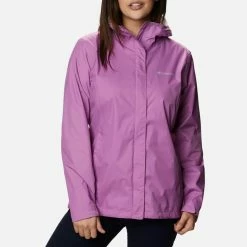 Budget ⌛ Columbia Sportswear Columbia 👩 Women's Arcadia II Rain Jacket 😍 -Charles River Apparel shop rain pink 1 29106.1655731626
