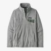 Cheap 🥰 PATAGONIA INC. Patagonia 👩 Women's Re-Tool Snap-T Fleece Pullover-Salt Grey X-Dye 🔥