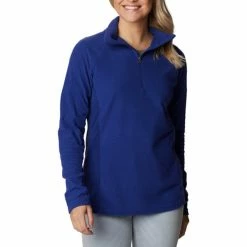 Best Sale 🔥 Columbia Sportswear Columbia 👩 Women’s Glacial™ IV Print Half Zip Pullover 🔥 -Charles River Apparel shop sapphire 41340.1663689766