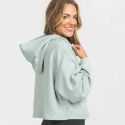 Flash Sale 🤩 Southern 👚 Shirt Co. Cropped Gym Class Hoodie 👍 -Charles River Apparel shop southern shirt sweater fleece cropped gym class hoodie ls moon mist 29505419214900 1000x 16492.1661279978