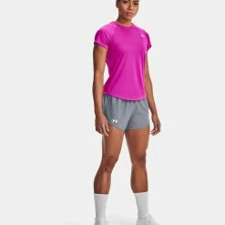 Best reviews of 🧨 Under Armour 👩 Women's Fly-By 2.0 Shorts 👏 -Charles River Apparel shop steel full heather 035 61463.1662582704